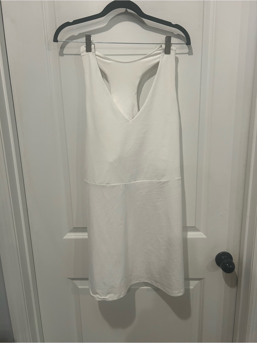 Fabletics White Racerback Slip Dress